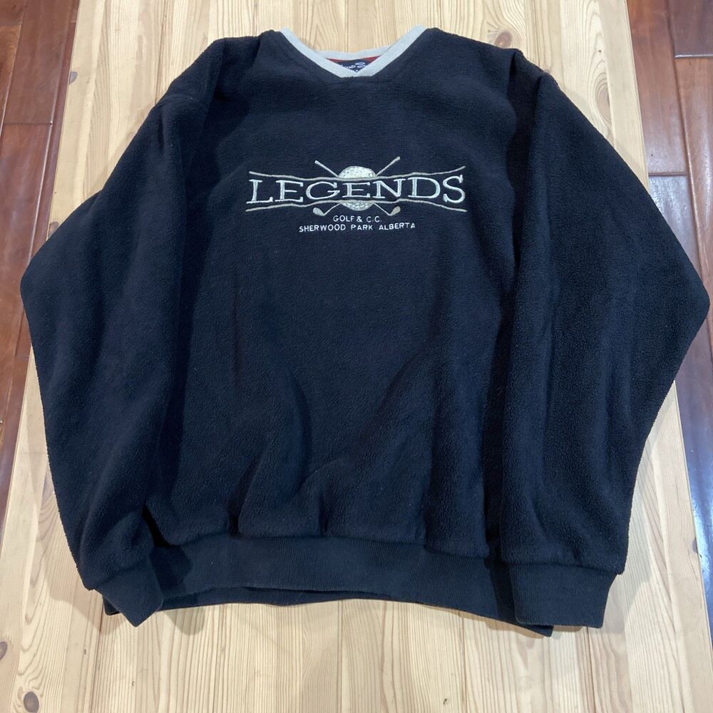Legends Golf Club Fleece Pullover Men’s Medium Crewneck Sweater